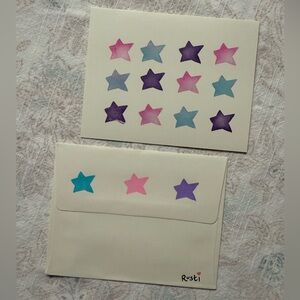 Star Patterned Stationery Set